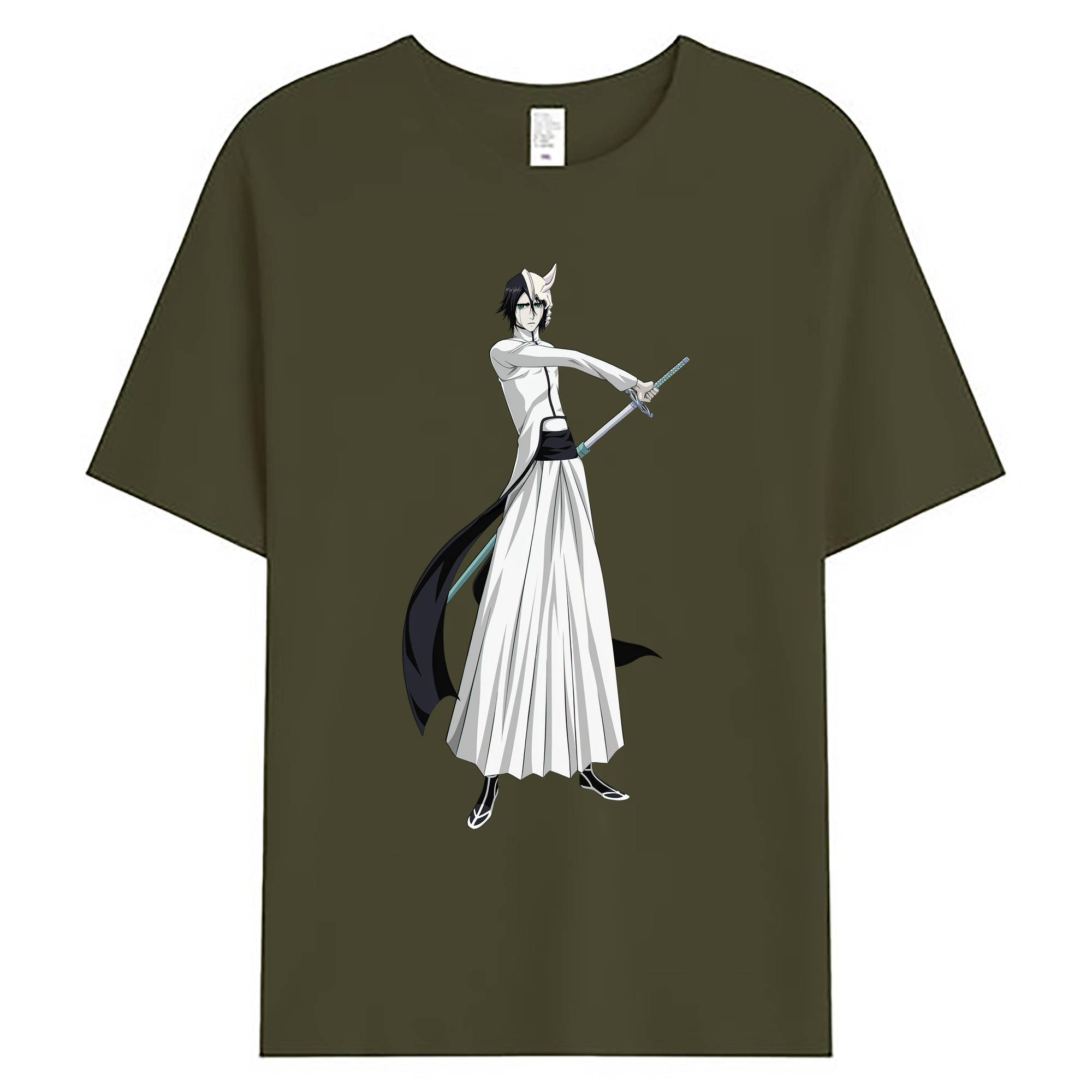 （画像用） ブリーチ ウルキオラ·シファー BLEACH Ulquiorra cifer 綿100％ メンズ半袖Tシャツ｜肌触りやわらか＆通気性